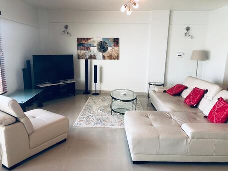 Tala Island, Apartments, Flats, Houses & Villas, BHD 650/month,  Furnished,  2 BR,  120 Sq. Meter,  LUXURY SEA VIEW 2BR APARTMENT IN TALA ISLAND  | PRIVATE BEACH ACCESS | BALCONY | AMWAJ
