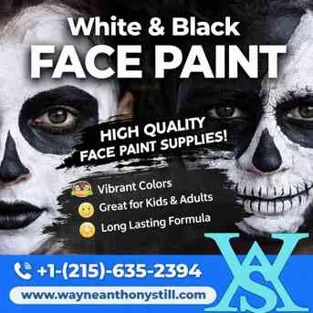 New York, Books, White And Black Face Paint: Bold, Creative Designs For Every Occasion