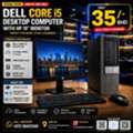 BHD 35,  Lowest Price Offer DELL Core I5 Computer Full Set With 19