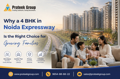 Noida, Apartments, Flats, Houses & Villas, Why A 4 BHK In Noida Expressway Is The Right Choice For Growing Families