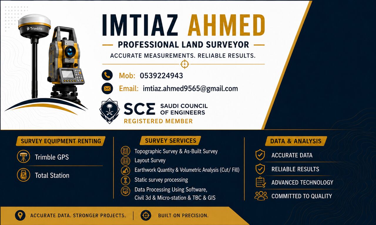 Jubail, Equipment Rental, ​Survey Equipment Rental & Professional Geospatial Services