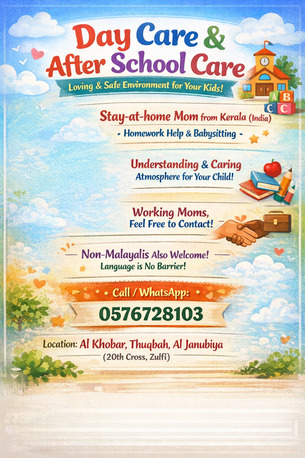 Al Thuqbah, Daycare, Home Tuition, Day Care And After School Care