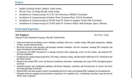 Riyadh, Job Seekers, Job Application - Electrical Engineer
