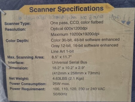 Riyadh, Computers, SAR 30,  Acer S2W 3300U Scanner With Original Box