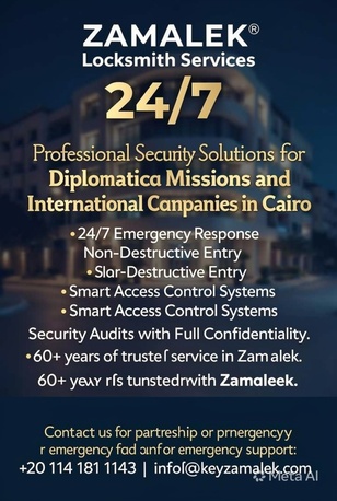 Zamalek, Security, Keyzamalek Locksmith Emergency Cairo 24/7