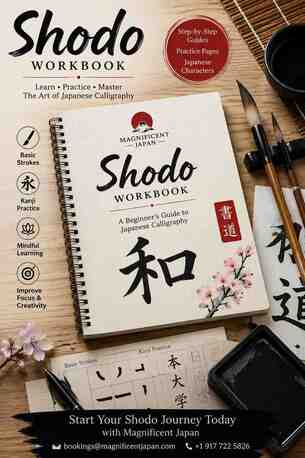 Lucknow, Legal, Improve Your Calligraphy Skills With A Shodo Workbook By Magnificent Japan