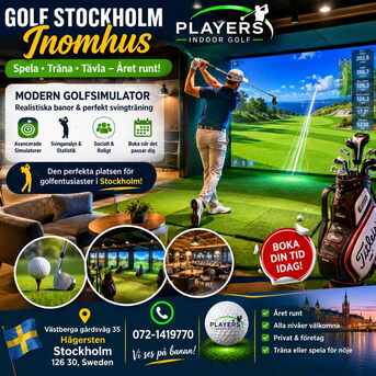 Stockholm, Business, Spela Golf Året Runt Hos Players Indoor Golf I Stockholm