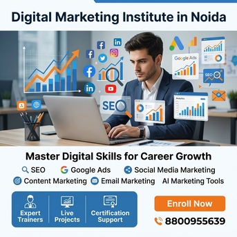 Noida, Education, Digital Marketing Institute In Noida With Practical Training & Placement Support