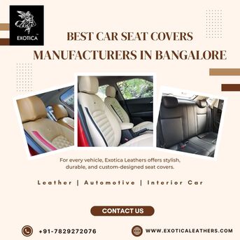 Bangalore, Auto Parts, Best Car Seat Covers Manufacturers In Bangalore
