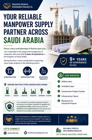 Riyadh, Construction, Manpower Supplier ( Abdullah Khaled Al Mutairi)