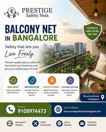 Bangalore, Security, Affordable Balcony Net Installation Services In Bangalore
