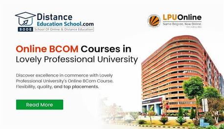 Punjab, Lessons Offered, LPU Distance BCom | Online Bachelor Of Commerce Degree