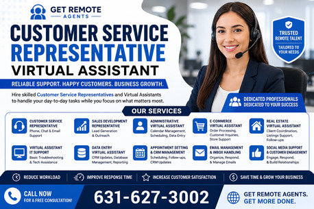 New York, Business, Customer Service Representative Virtual Assistant &ndash; Hire Skilled Remote Support Today