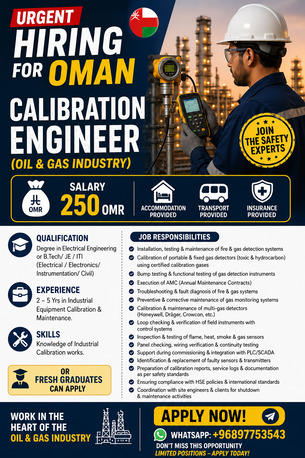 Riyadh, Jobs, Calibration Engineer