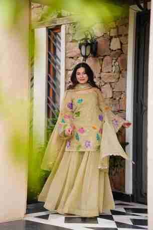 Jaipur, Clothing & Accessories, INR 6500,  Buy Idado Kyra Organza Kurta Set Online
