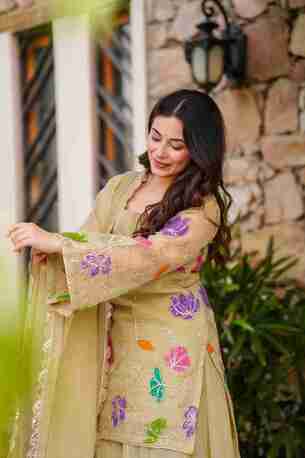 Jaipur, Clothing & Accessories, INR 6500,  Buy Idado Kyra Organza Kurta Set Online