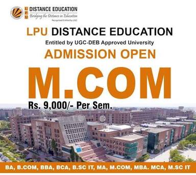Punjab, Lessons Offered, LPU Distance MCom | Online Master Of Commerce Degree