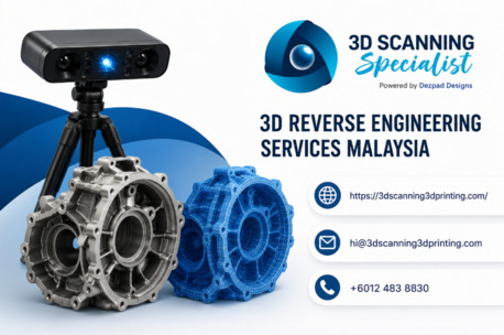Kuala Lumpur, Printing, 3D Reverse Engineering Services Malaysia By 3D Scanning And 3D Printing Specialist