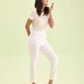 INR 1199,  Go Colors White Pants For Women With Modern Elegance