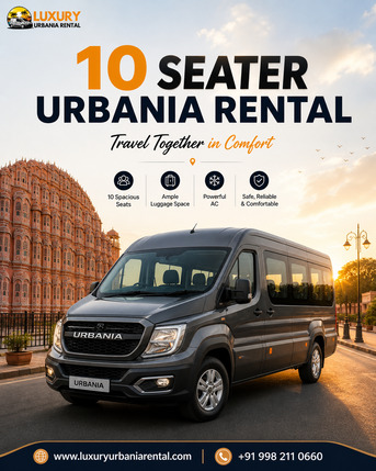 Jaipur, Travel, Luxury Urbania 10 Seater Rental