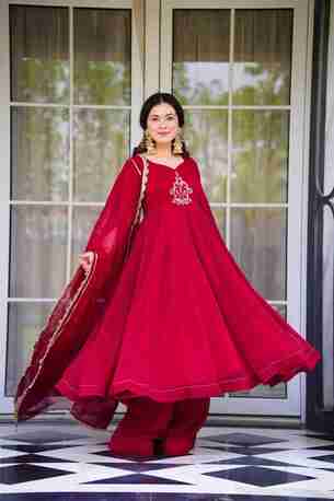Jaipur, Clothing & Accessories, INR 7500,  Buy Idaho Rajasthani Rouge Suit Set Online