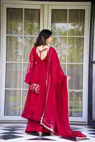 Jaipur, Clothing & Accessories, INR 7500,  Buy Idaho Rajasthani Rouge Suit Set Online