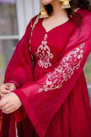 Jaipur, Clothing & Accessories, INR 7500,  Buy Idaho Rajasthani Rouge Suit Set Online