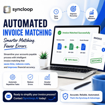 Washington DC, Financial, Best Automated Invoice Matching Solutions | Syncloop.Ai Experts