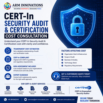 Noida, Web Design & Development, CERT-In Security Audit & Certification Cost Consultation | ARM Innovations