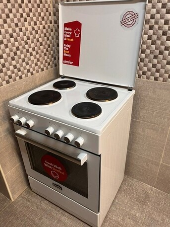 Jeddah, Appliances, SAR 500,  Simfer, Electric 60x60, 4 Hot Plates, Electric Oven,White