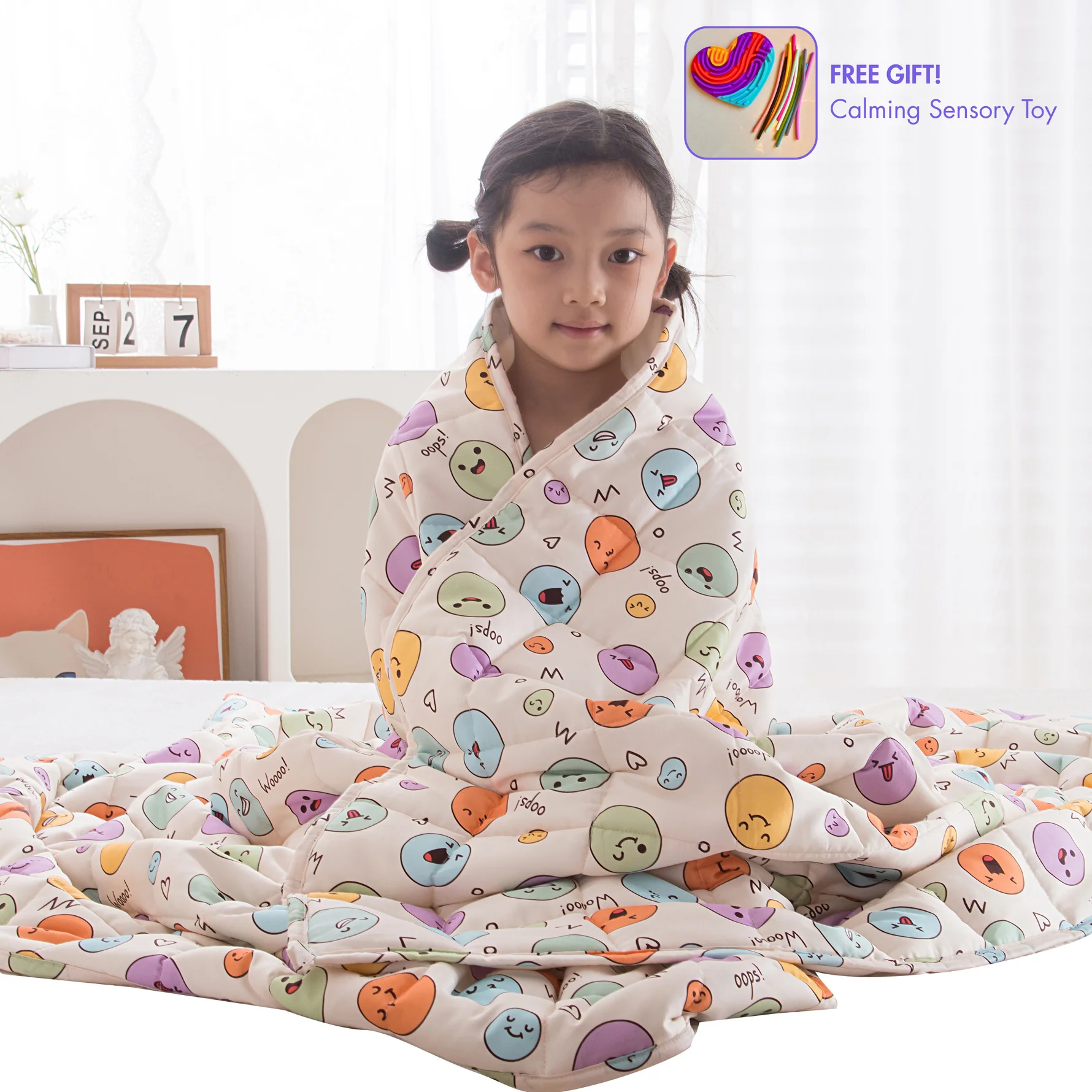 Melbourne, Baby & Kid Stuff, AUD 198,  Auteeze Kids Bamboo Weighted Blanket: Pure Organic Comfort For Better Sleep