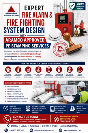 Dammam, Construction, Fire Alarm & Fire Fighting Designing And PE Review And Stamping Services