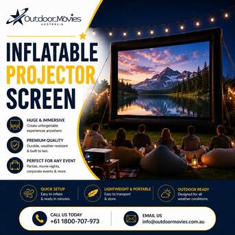 Sydney, Equipment Rental, Inflatable Projector Screen Hire For Outdoor Movie Events In Sydney