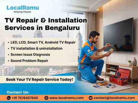 Bangalore, Appliance Repair, LocalRamu TV Repair Bengaluru Fixes Every TV Issues Without Buying A New TV