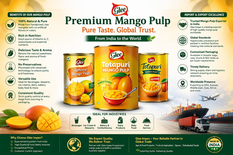 Mumbai, Legal, Mango Pulp Exporter In India | Premium Alphonso & Totapuri Mango Pulp &ndash; Glee Impex