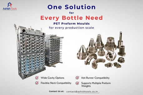Noida, Machinery, High-Quality PET Preform Molds In India By Ashish Tools