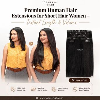 Noida, Health & Beauty Items, Premium Human Hair Extensions For Short Hair Women