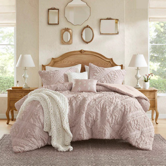 New York, Household Items, USD 71,  Mona Textured Jacquard Comforter Set For Cozy Living