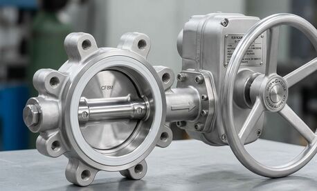 New York, Industrial Machinery, ISO-Certified Stainless Steel Butterfly Valve USA - Raykam Alloys
