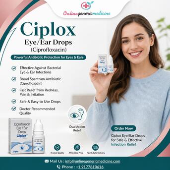 New York, Health & Beauty Items, USD 3,  Ciplox Eye/Ear Drops (Ciprofloxacin) | Ciloxan Alternative | Onlinegenericmedicine