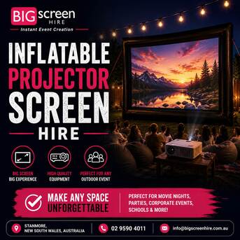 Sydney, Event Planning, Inflatable Projector Screen Hire For Outdoor Events Across Sydney