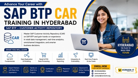 Kurnool, Lessons Offered, SAP BTP CAR Training In Hyderabad | Best Course With Real-Time Projects At Version IT