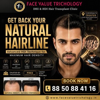 Chennai, Health, Get Back Your Natural Hairline With Advanced HDI Technology