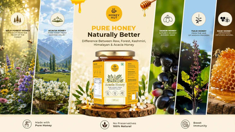 Greater Noida, Food, INR 399,  Buy Raw Acacia Honey From Kashmir Valley &ndash; Premium Natural Honey