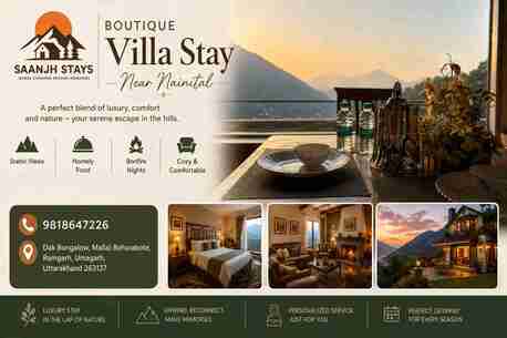 Mumbai, Travel, Boutique Villa Stay Near Nainital