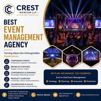 Ahmedabad, Event Planning, Best Event Management Agency In Ahmedabad | Crest Marcom LLP