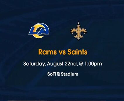Los Angeles, Sports, Rams Vs Saints Tickets Aug 22, 2026