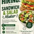 Now Hiring: Sandwich & Salad Maker