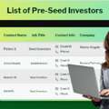 Need To Find Pre-Seed Investors For Your Startup?