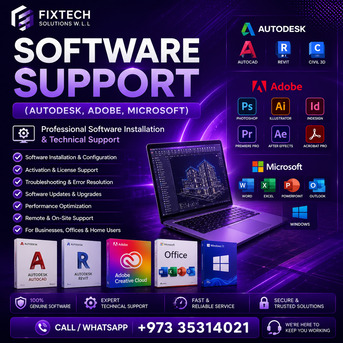 Manama, Software, BHD 2,  Microsoft Office Support & Installations